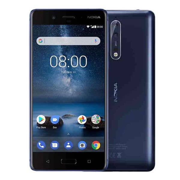 Nokia 8 black colour 8/10 0