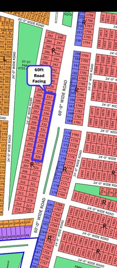 60ft Road Facing Plot 120 Sq-Yd North Town Residency Phase 1