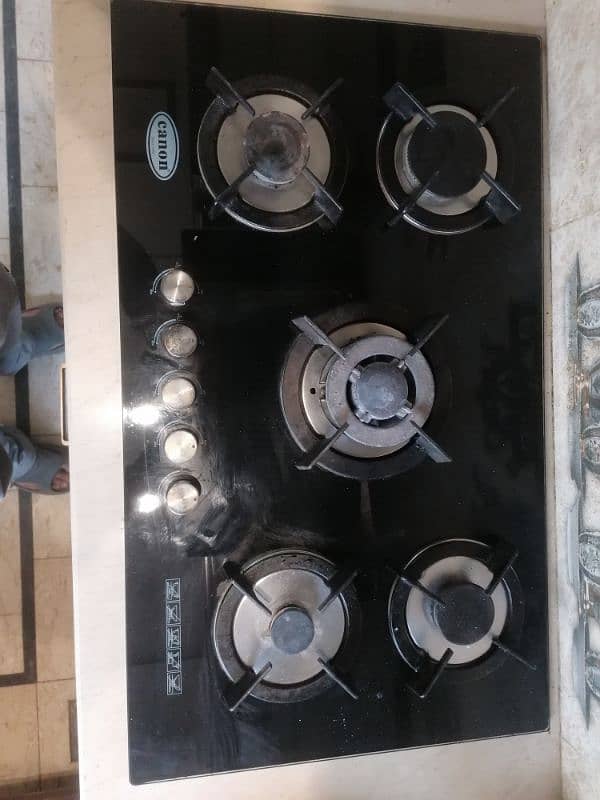 Canon Glass Top 5 Burner Stove 0