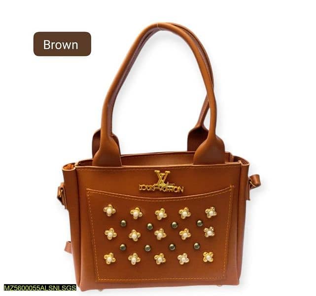 *Product Name*: Women's Rexine Studded Hand Bag 1