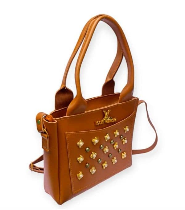 *Product Name*: Women's Rexine Studded Hand Bag 2