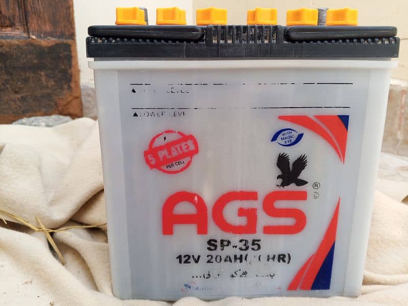 AGS SP-35 Battery like brand new 5 Plate 5