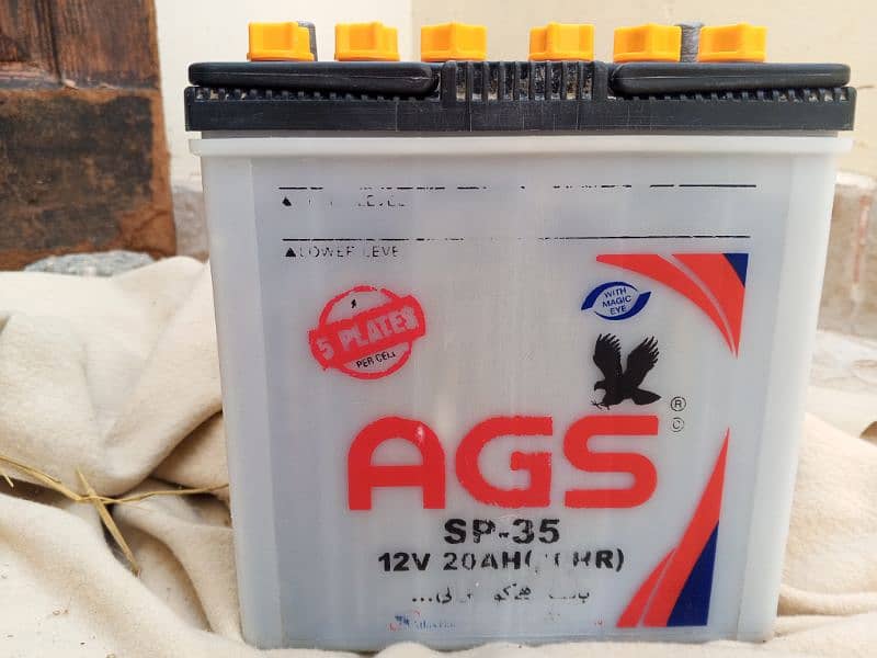 AGS SP-35 Battery like brand new 5 Plate 6