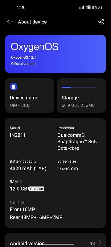 OnePlus 8 12/256 2