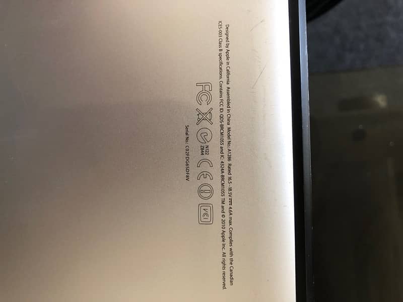 Macbook Pro 2011 GPU failed 8