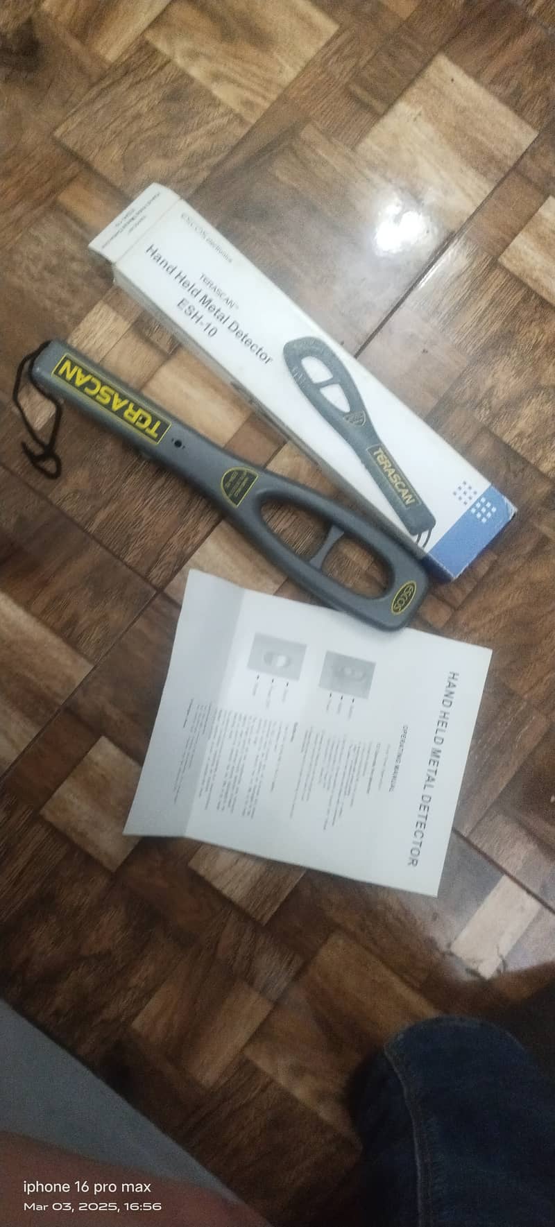 Terascan hand held metal detector esh-10 0