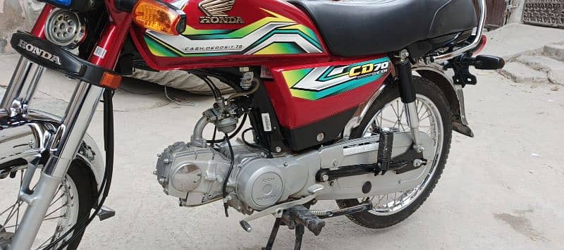 Honda CD 70 Red colour 10