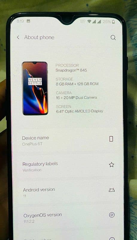 One plus 6t 8 128 exchange possible 1