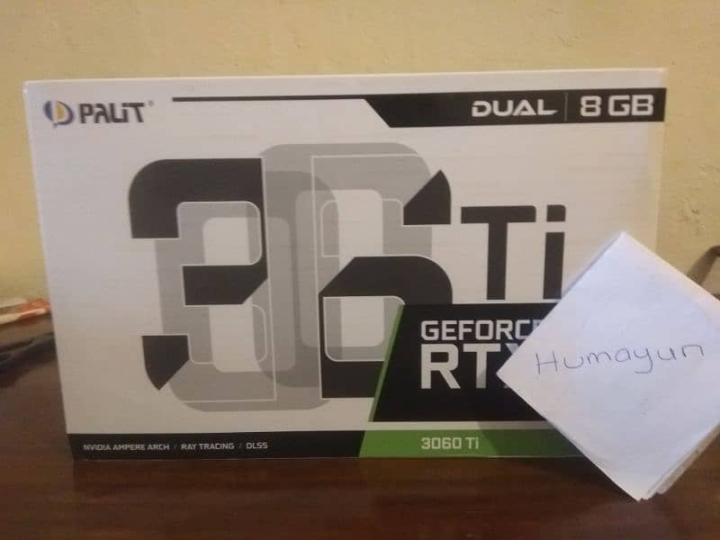 Sealed pack Palit RTX 3060ti 0