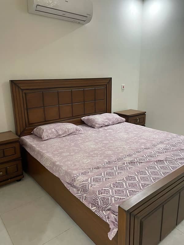 brand new bed for sale with side tables and mettras 8inch 0