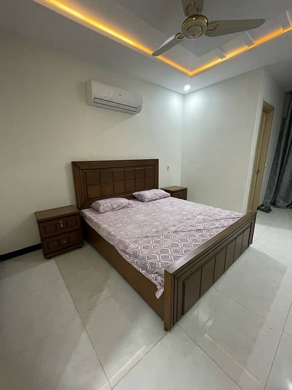 brand new bed for sale with side tables and mettras 8inch 2