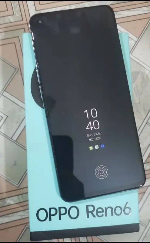 oppo Reno 6 with box for sale 2