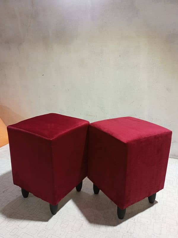 Luxury Wooden Square Stools 8