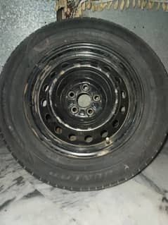 Corolla tyre with rim