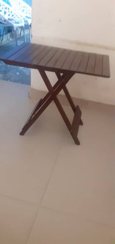 wooden. table 1