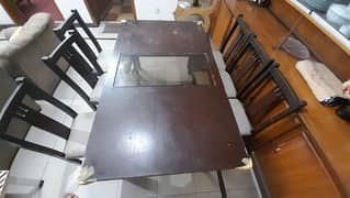 Dinning Table with 6 chairs available for Sale