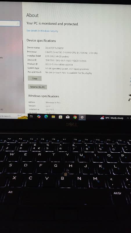 Dell latitude 7480 laptop urgent sale 3