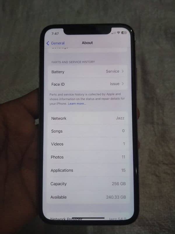 iphone x 256gb official PTA approved factory unlocke penal shade minor 3