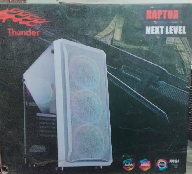 Thunder raptor case with 3fans and box 4