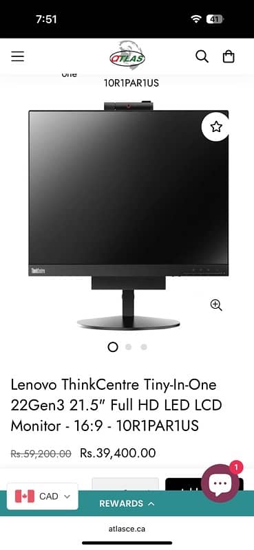 lenovo TIOGEN3 ips panel monitor 22 inch 0