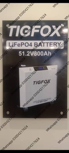 TigFox TB5120UW - 100AH 5kWh Solar Lithium Battery Wall Mount LiFePO