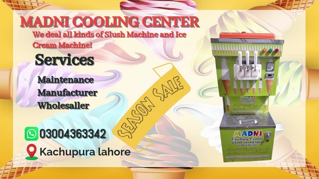 Slush Machine / Cone Machine / Ice Creame Machine / Icecream Machine 8