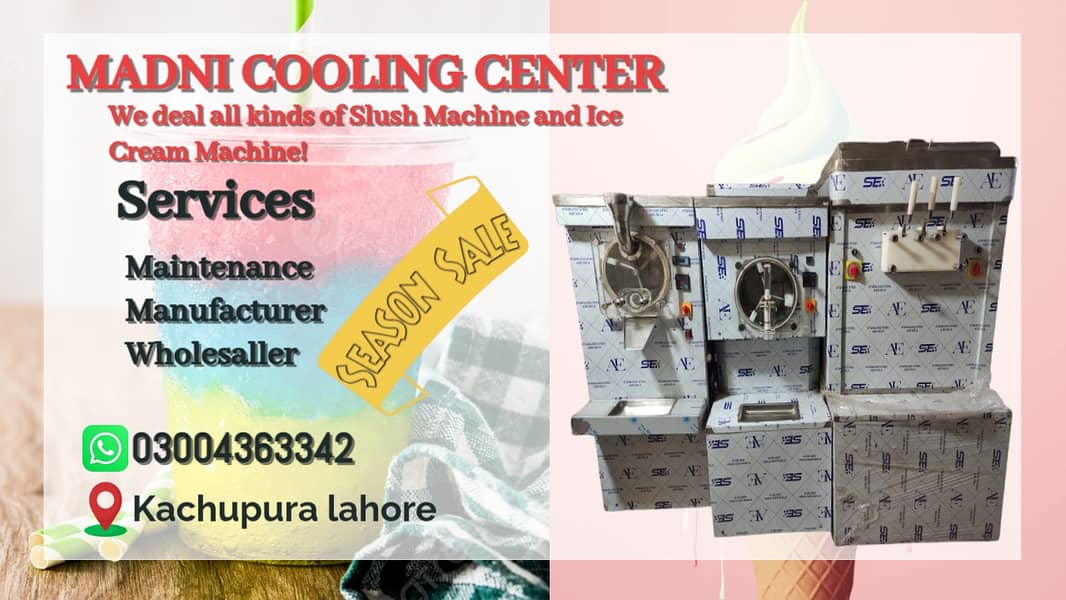 Slush Machine / Cone Machine / Ice Creame Machine / Icecream Machine 12