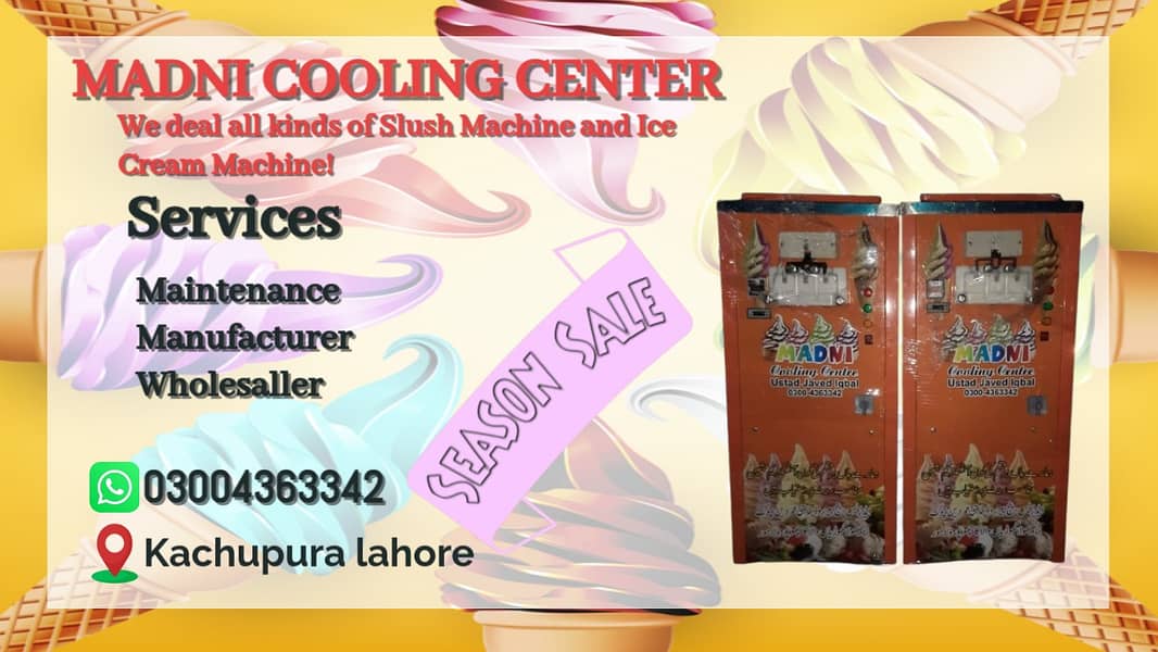 Slush Machine / Cone Machine / Ice Creame Machine / Icecream Machine 12