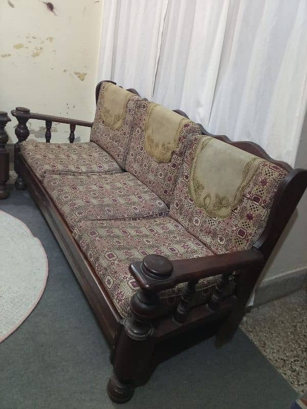 5 seater wooden sofa set for sale/ 03110545393 0