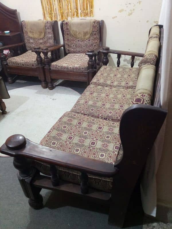 5 seater wooden sofa set for sale/ 03110545393 2