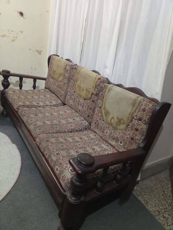 5 seater wooden sofa set for sale/ 03110545393 6