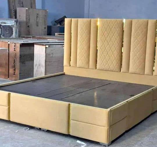 Bed Set/Poshish Bed /Double Bed/king Size Bed/Bed Dressing Side Table 2