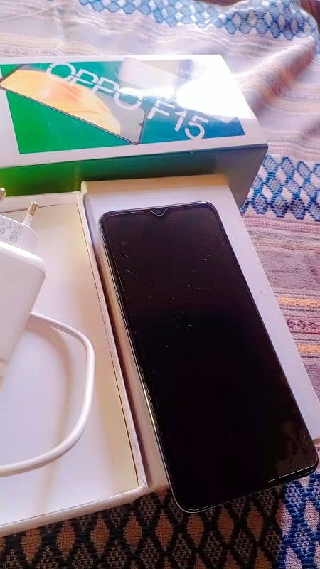 OPPO F15 8GB RAM 256gb memory all access with box 5