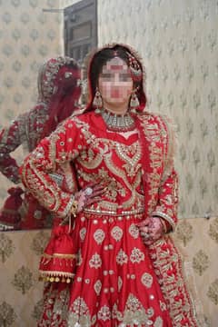 kashee's Red Bridal Lehnga 1 time Used