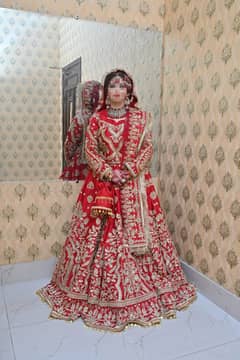 kashee's Red Bridal Lehnga 1 time Used