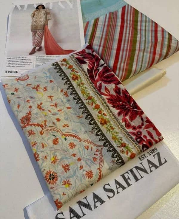 100% original sanasafiza, Ethnic, Gull ahmed and bechtree lawn suits 19