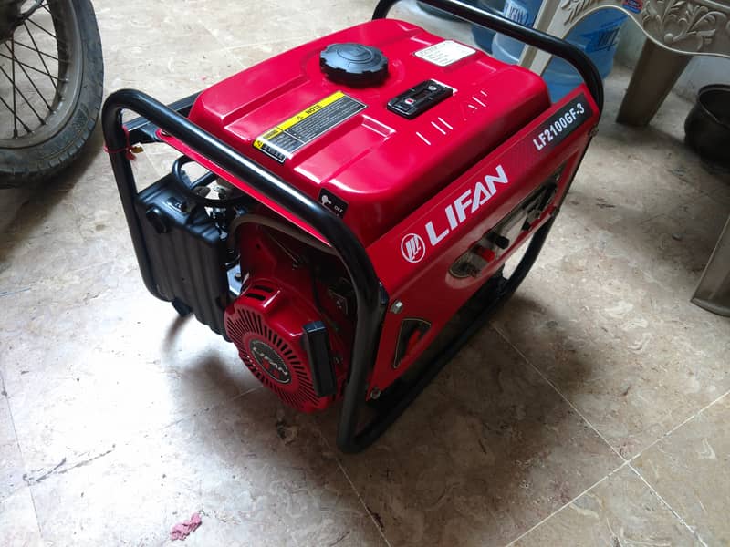 Lifan Lf 2100 GF3  Condition like new 1.2 Kva 50 hours used only 2