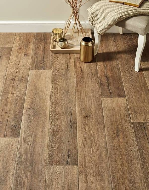 Wooden flooring and vinyl flooring are available with fitting 15