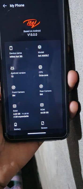 itel a05s 4+4=64 8