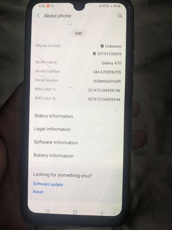 Samsung Galaxy a70 4