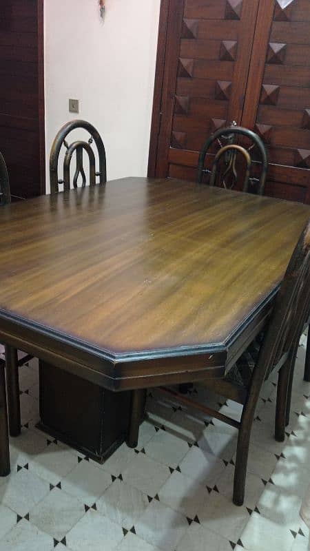 dining table with six chair's 1