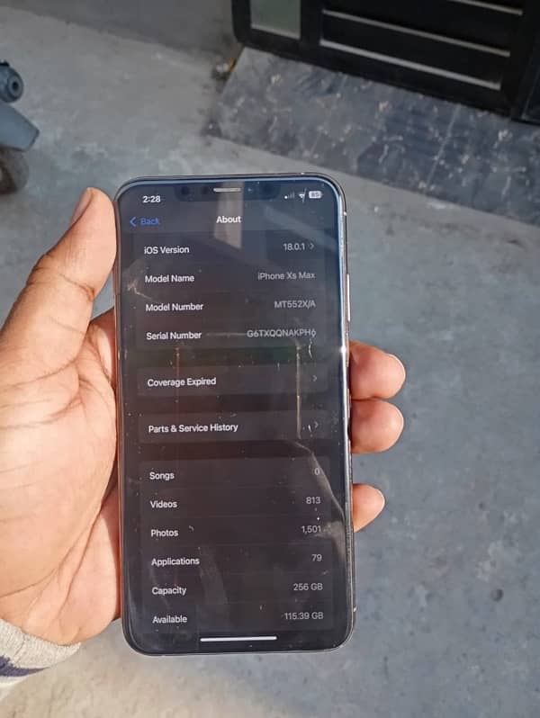 iphone Xs Max pta approved 256gb 7