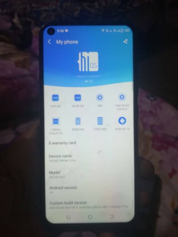 Tecno spark 5pro 0