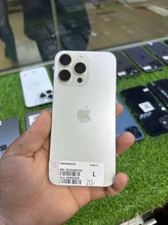 iphone 15 pro max 256/jv white titanium