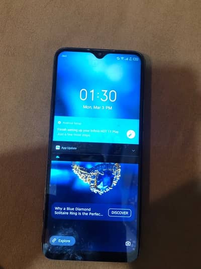 INFINIX HOT 11 PLAY ONLY SET WITH CABLE 4/64GB FULL OK SMOTH SET HAN