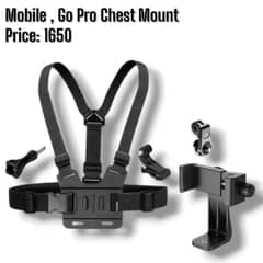 GoPro/Mobile chest mount for vlogging