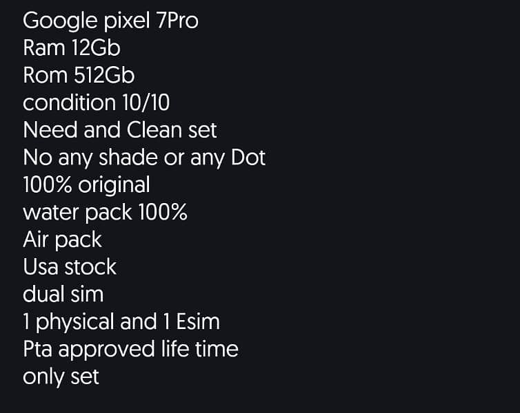 Pixel 7 pro exchange possible 5