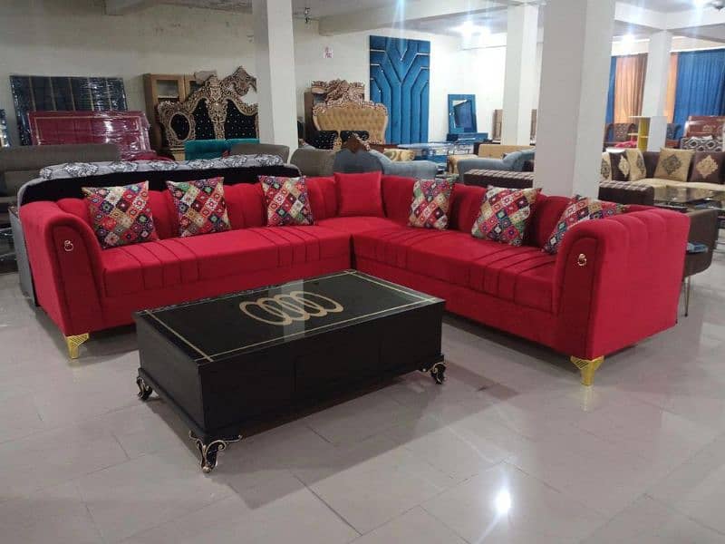 Luxury L Shape Sofa Available in Factory Rate 3