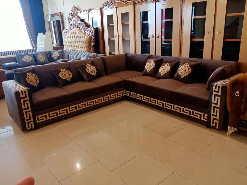 Luxury L Shape Sofa Available in Factory Rate 4