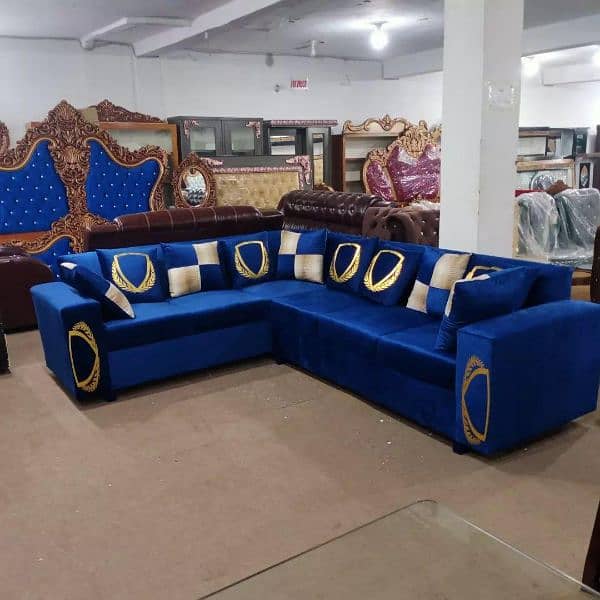 Luxury L Shape Sofa Available in Factory Rate 9